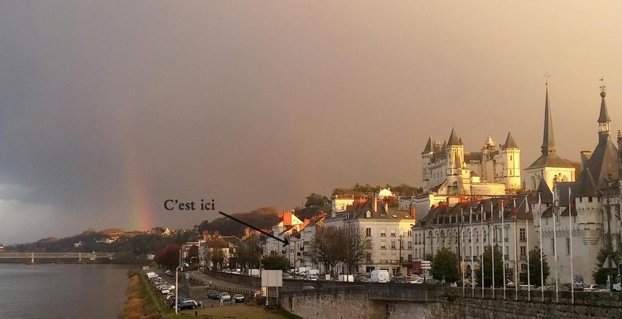 Balcon Sur Loire Local Velo Apartman Saumur Kültér fotó